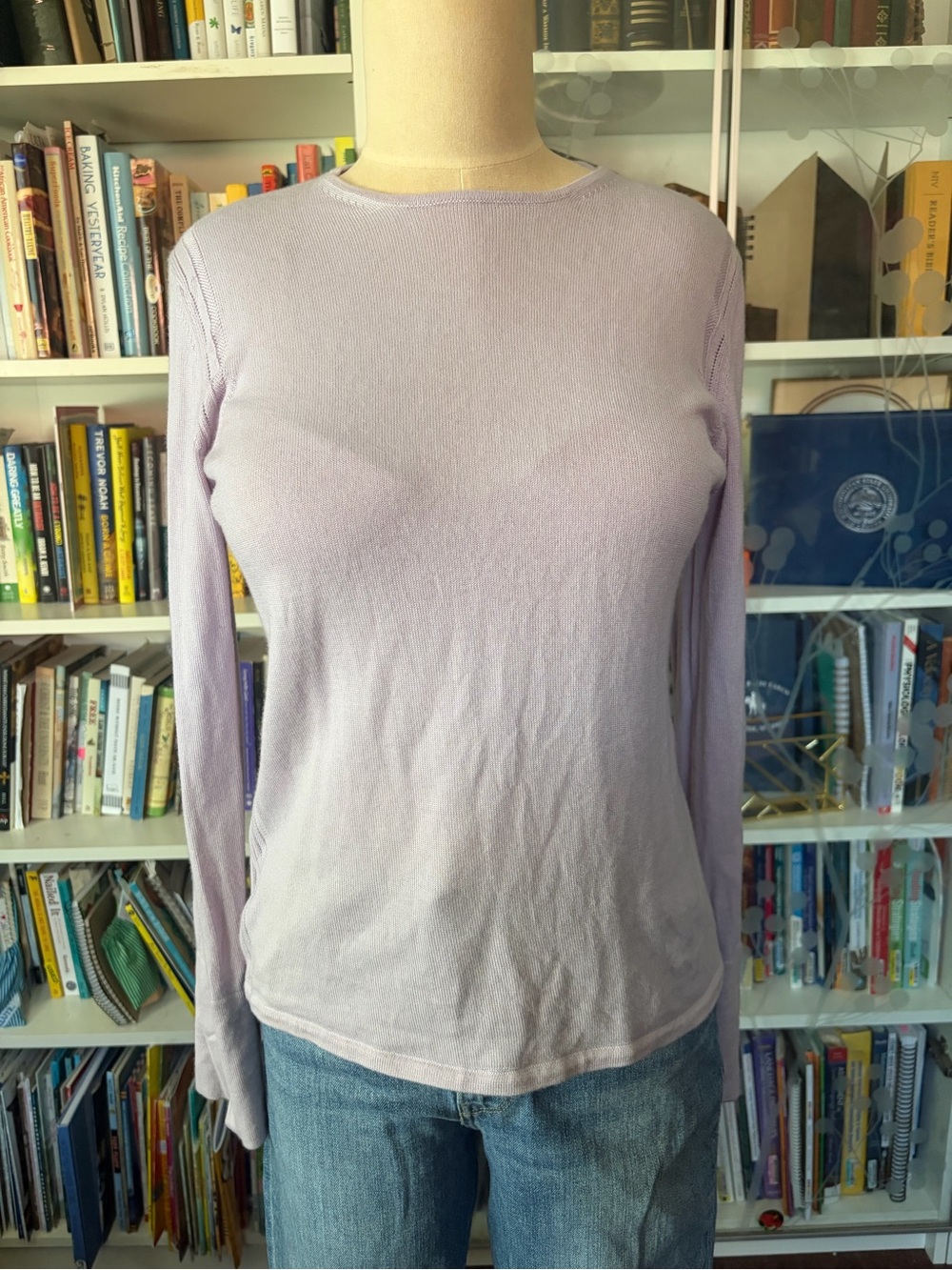 Pale lavender cashmere sweater